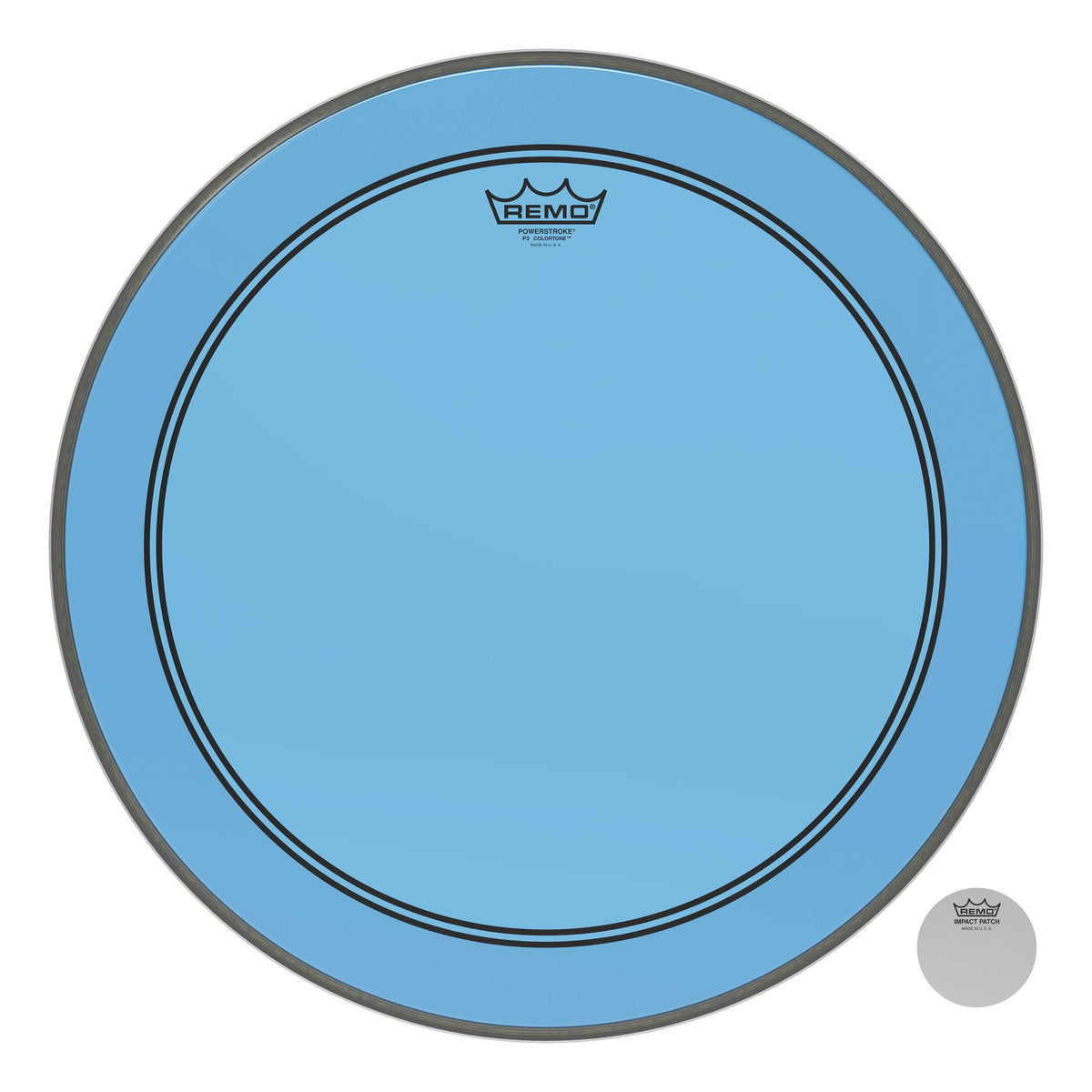 Product Cover for Bass, Powerstroke 3, Colortone, 20" Diameter, Blue