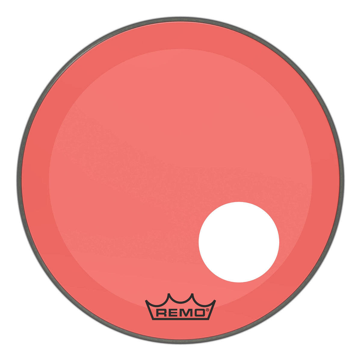 Product Cover for Bass, Powerstroke 3, Colortone, 20" Diameter, Red, 5" Offset Hole
