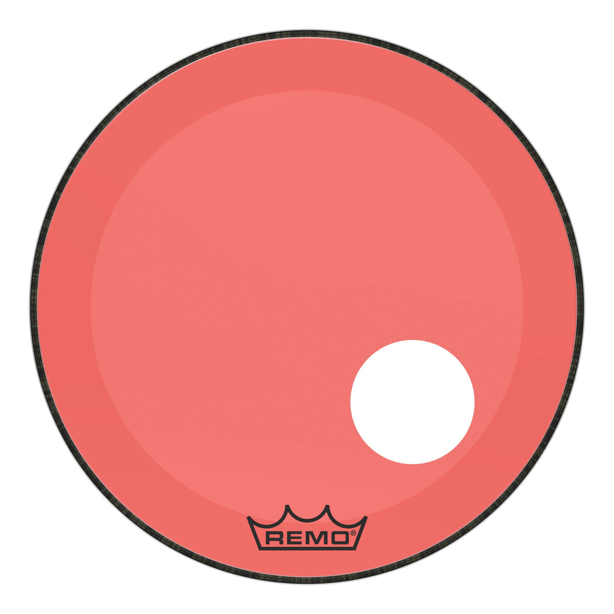 Product Cover for Bass, Powerstroke 3, Colortone, 22" Diameter, Red, 5" Offset Hole
