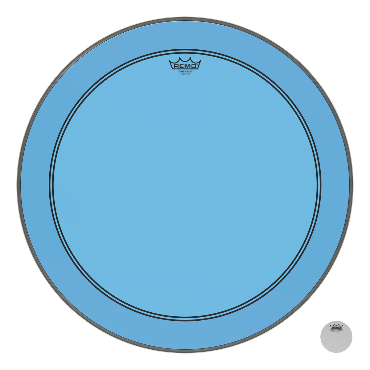 Product Cover for Bass, Powerstroke 3, Colortone, 26" Diameter, Blue
