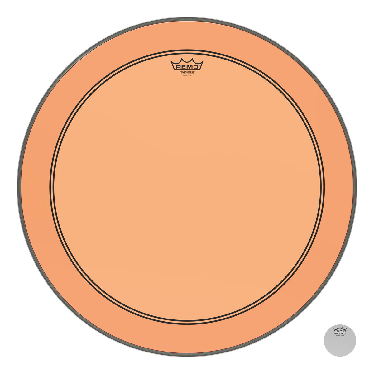 Product Cover for Bass, Powerstroke 3, Colortone, 26" Diameter, Orange
