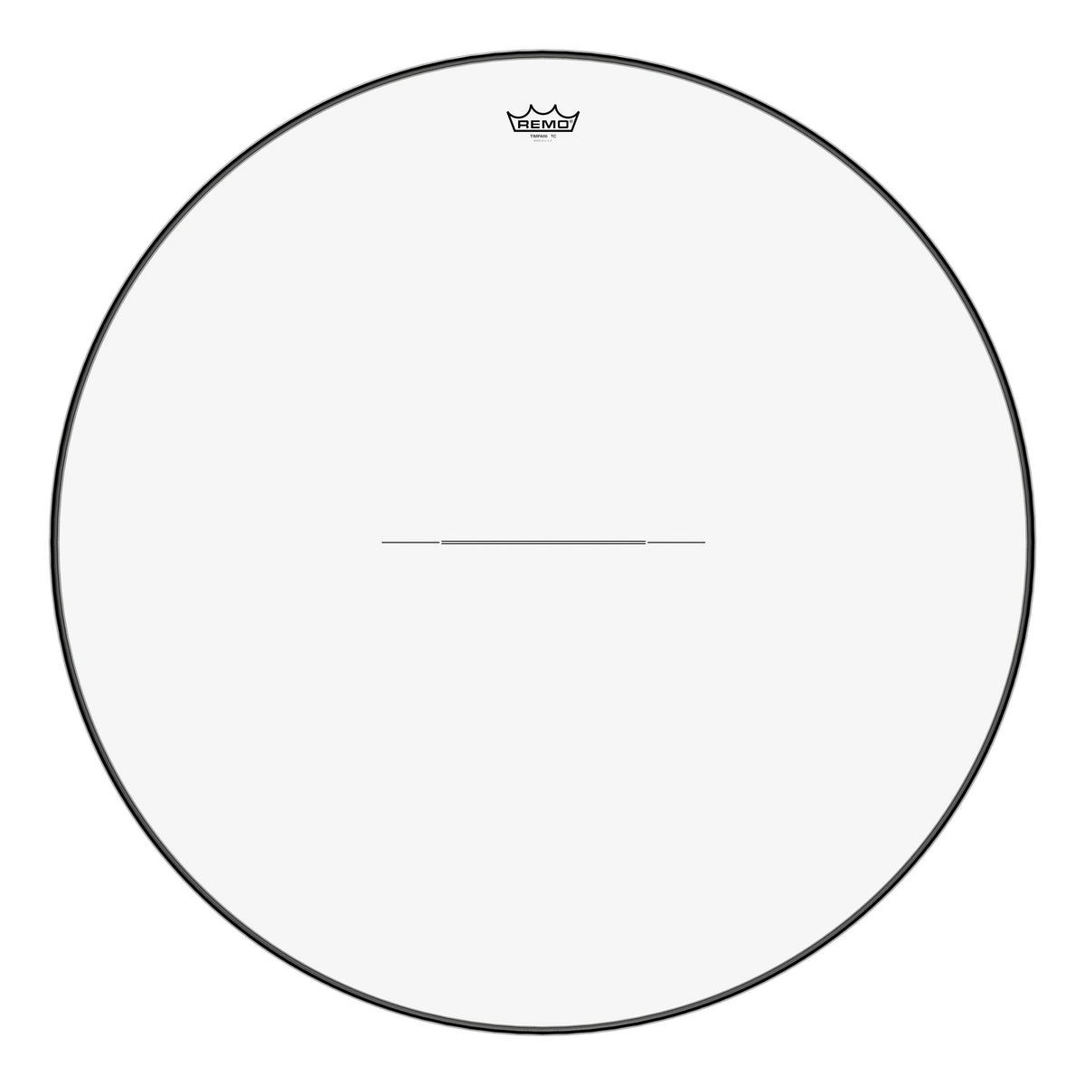 Product Cover for Timpani, Clear, 34" Diameter, Low-profile Steel Insert Ring