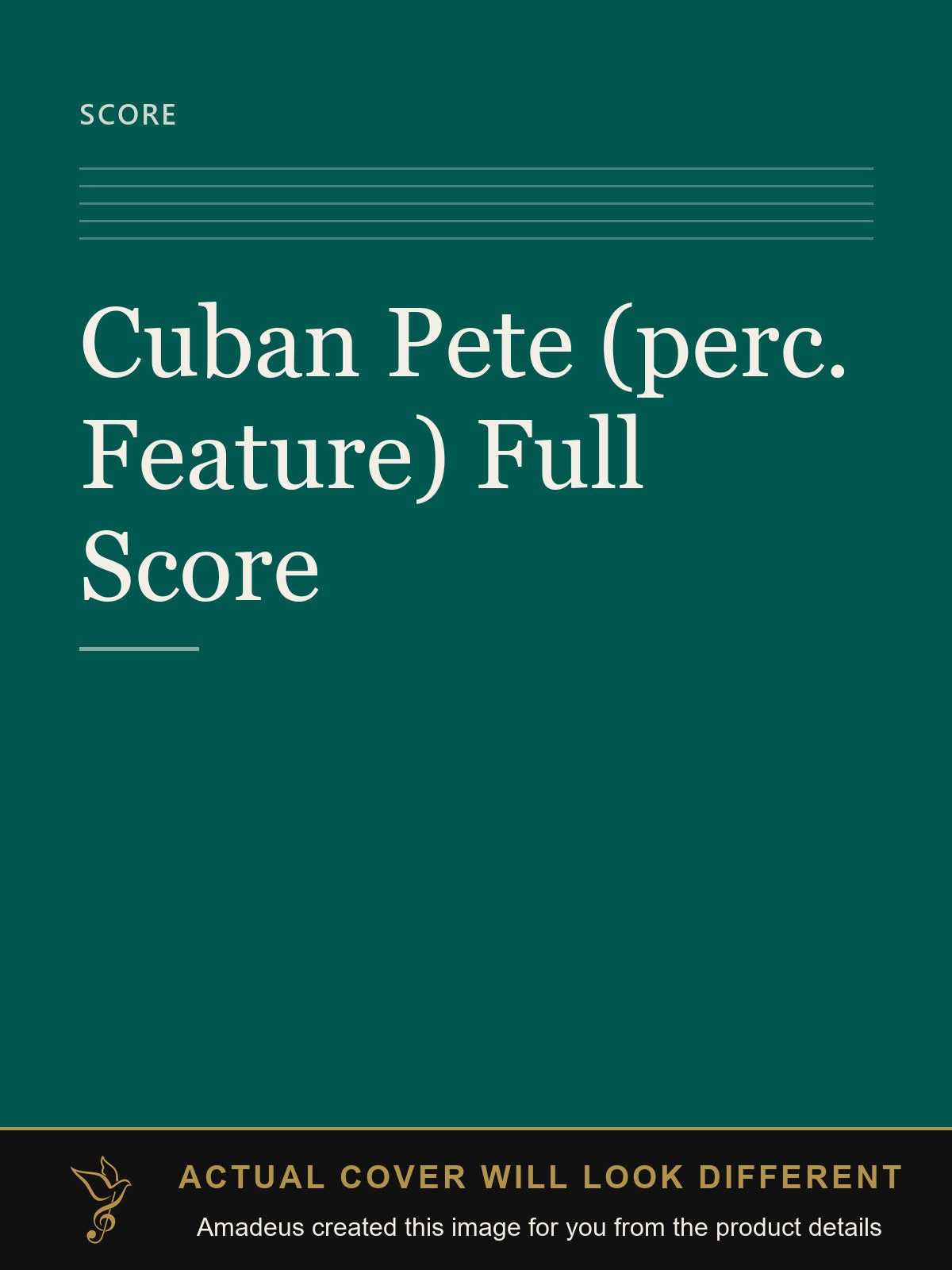Cuban Pete (perc. Feature) Full Score - Amadeus created this image from the product details; the actual cover will look different
