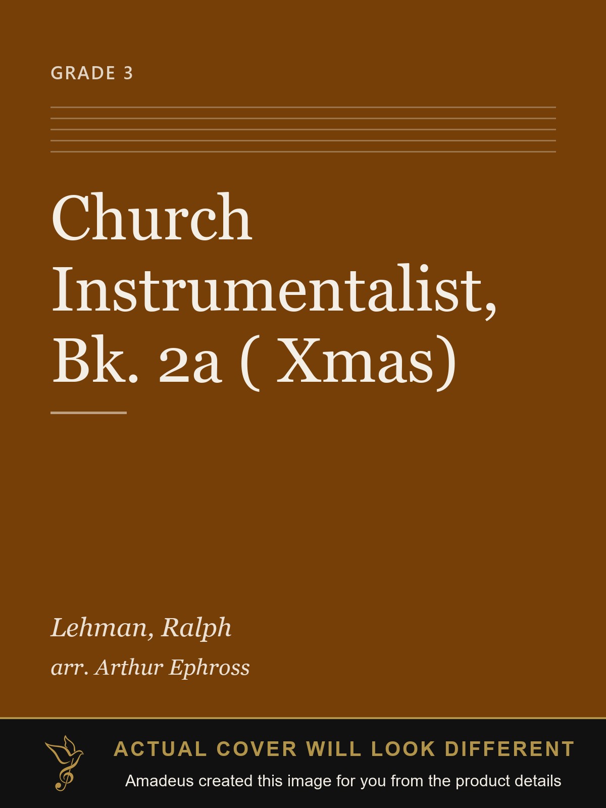 Church Instrumentalist, Bk. 2a ( Xmas) - Amadeus created this image from the product details; the actual cover will look different