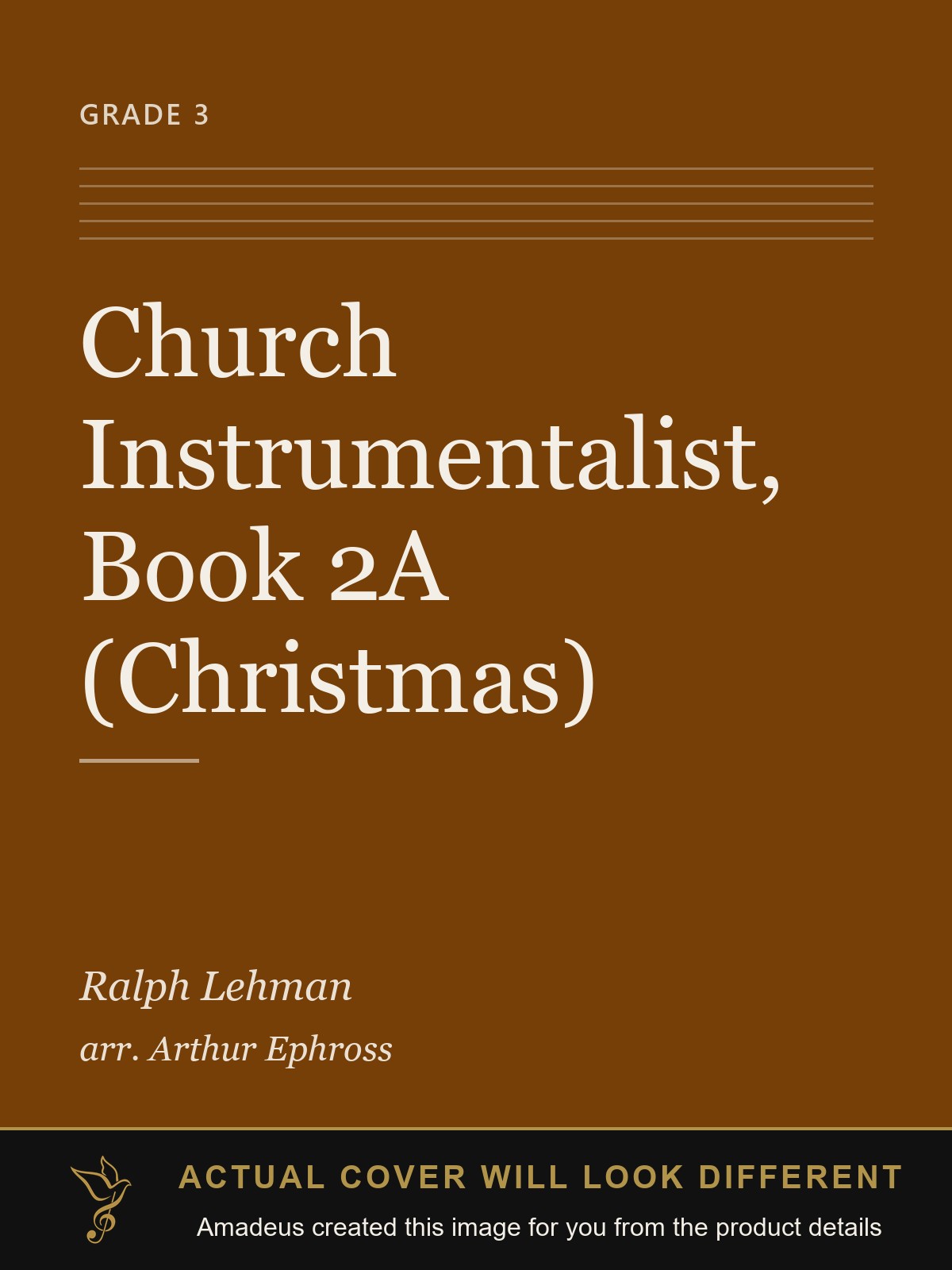 Church Instrumentalist, Book 2A (Christmas) - Amadeus created this image from the product details; the actual cover will look different
