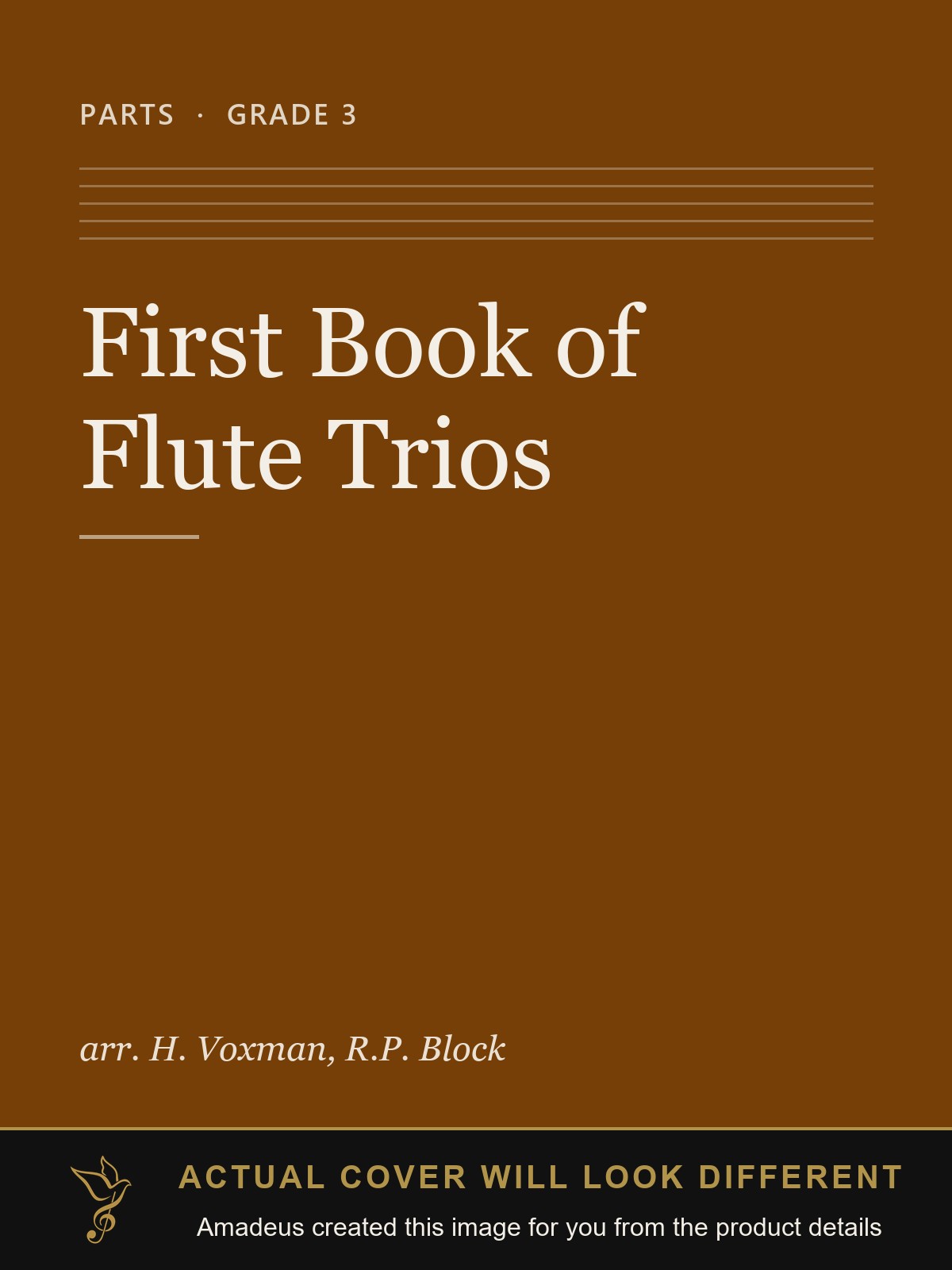 First Book of Flute Trios - Amadeus created this image from the product details; the actual cover will look different