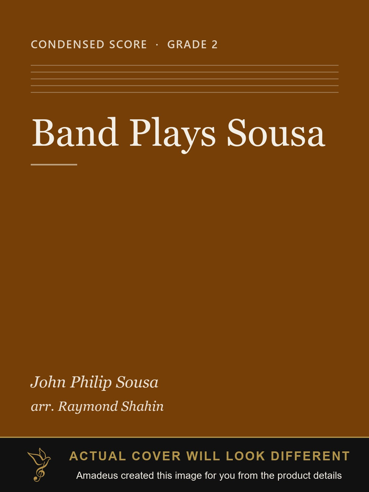 Band Plays Sousa - Amadeus created this image from the product details; the actual cover will look different