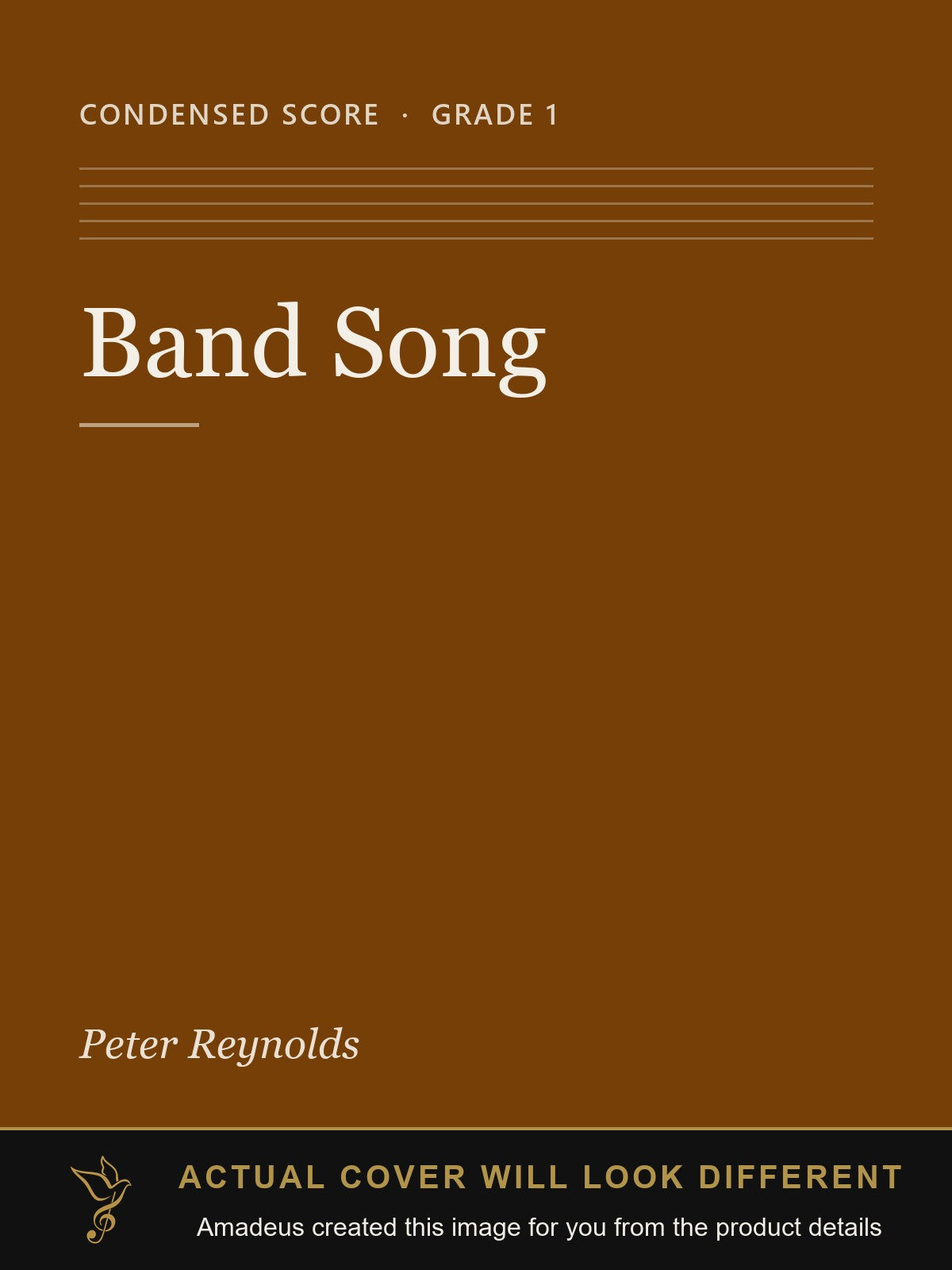 Band Song - Amadeus created this image from the product details; the actual cover will look different