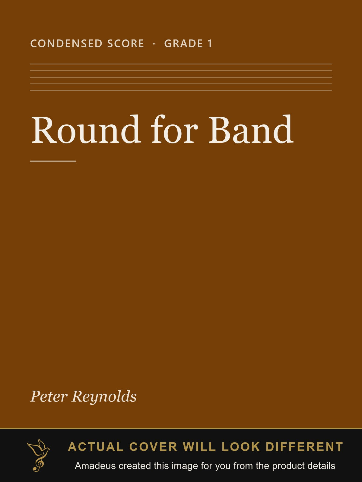 Round for Band - Amadeus created this image from the product details; the actual cover will look different