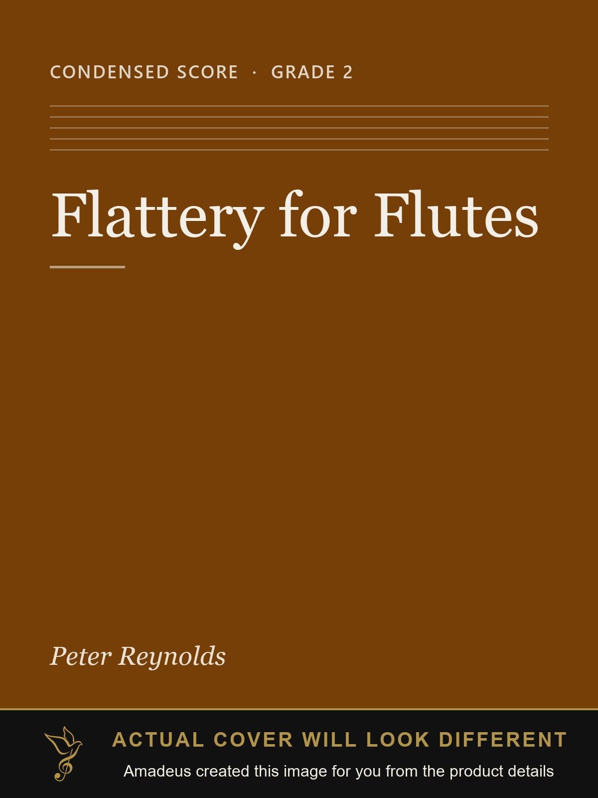 Flattery for Flutes - Amadeus created this image from the product details; the actual cover will look different