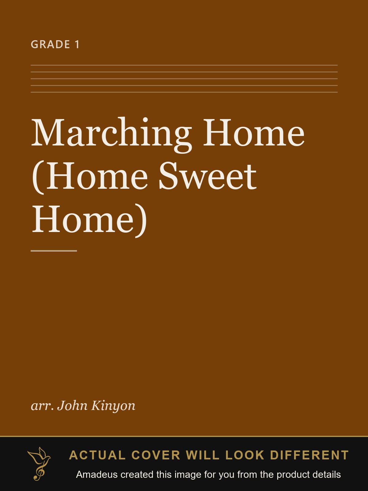 Marching Home (Home Sweet Home) - Amadeus created this image from the product details; the actual cover will look different
