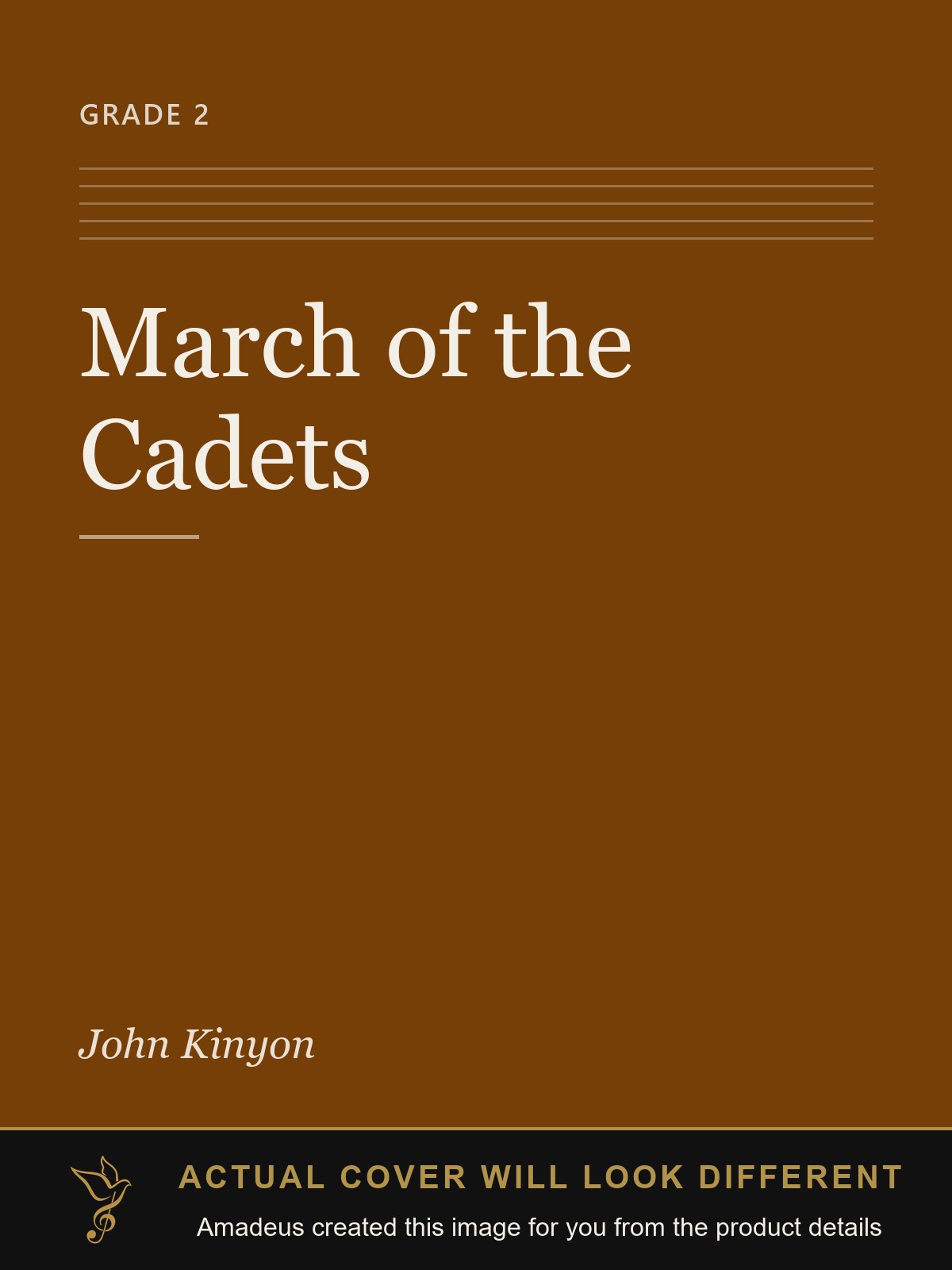 March of the Cadets - Amadeus created this image from the product details; the actual cover will look different