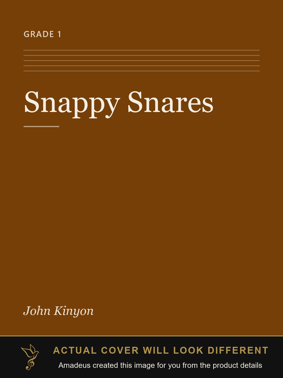 Snappy Snares - Amadeus created this image from the product details; the actual cover will look different