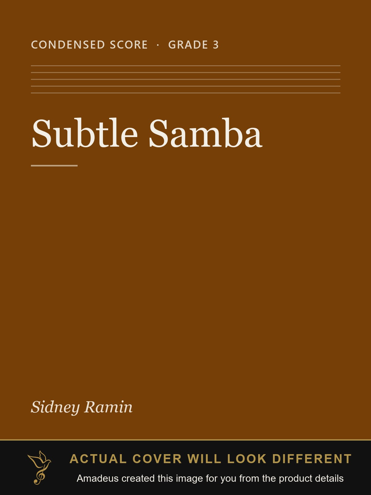 Subtle Samba - Amadeus created this image from the product details; the actual cover will look different