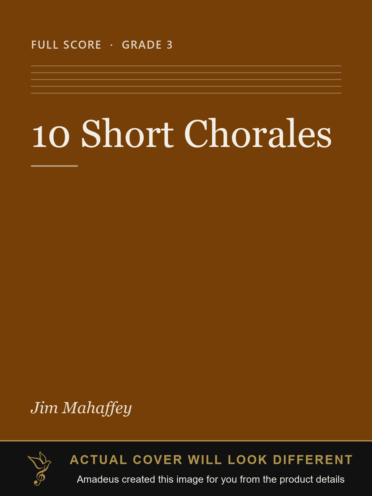 10 Short Chorales - Amadeus created this image from the product details; the actual cover will look different