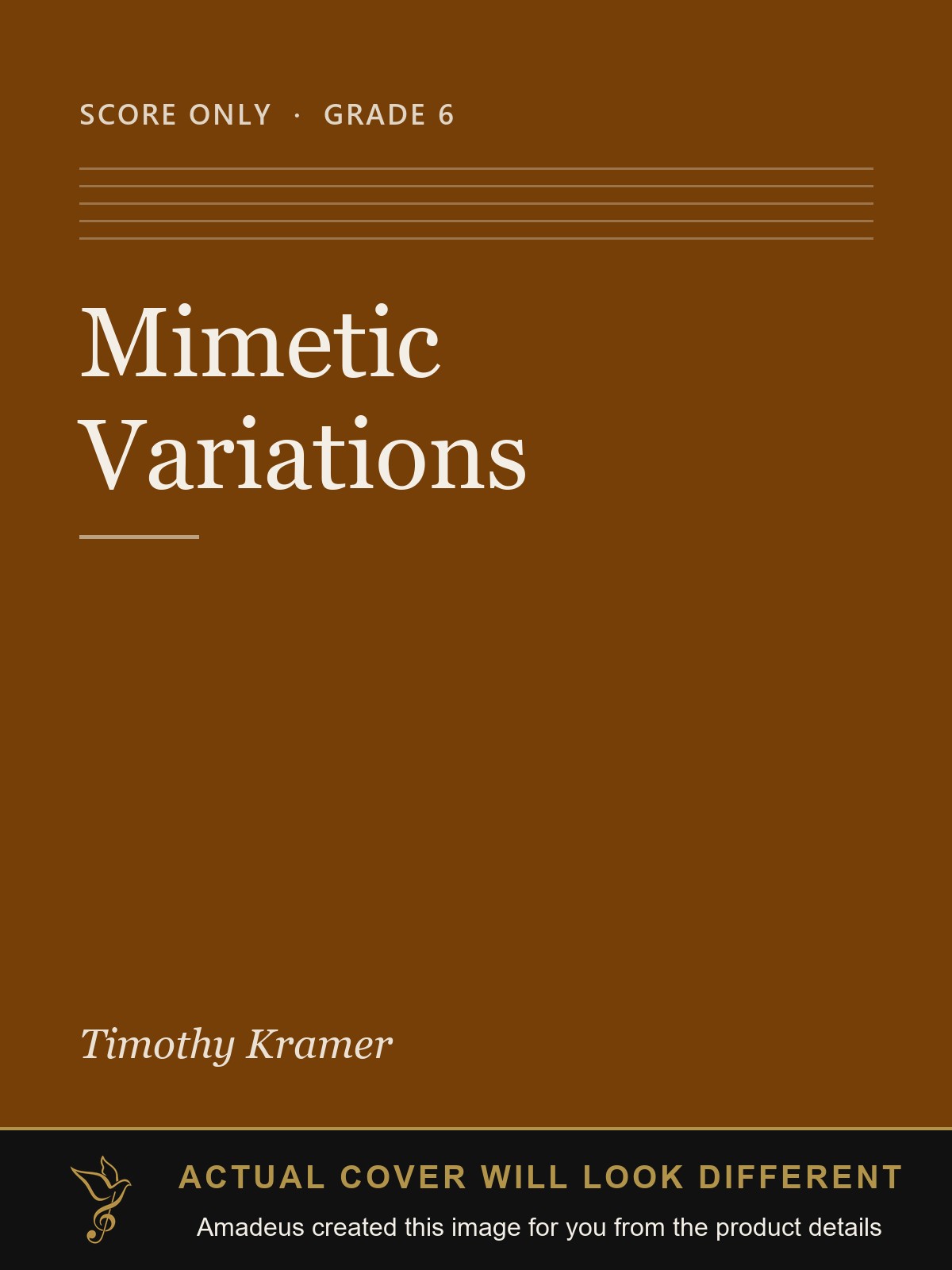 Mimetic Variations - Amadeus created this image from the product details; the actual cover will look different