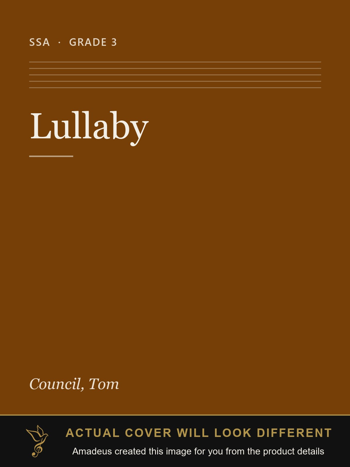 Lullaby - Amadeus created this image from the product details; the actual cover will look different