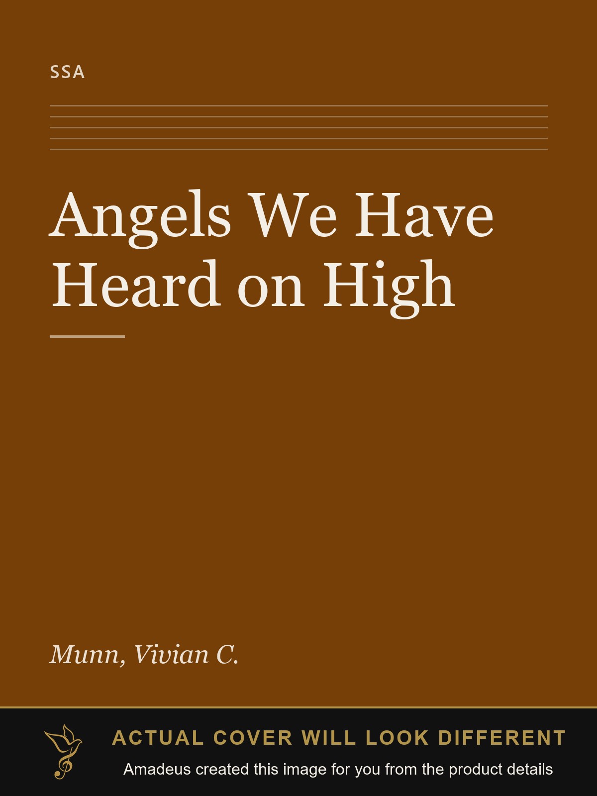 Angels We Have Heard on High - Amadeus created this image from the product details; the actual cover will look different