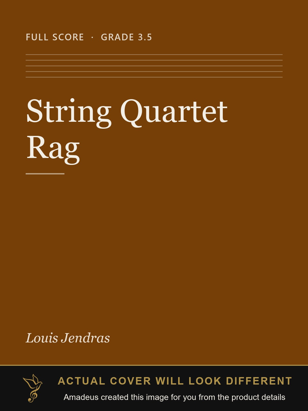String Quartet Rag - Amadeus created this image from the product details; the actual cover will look different