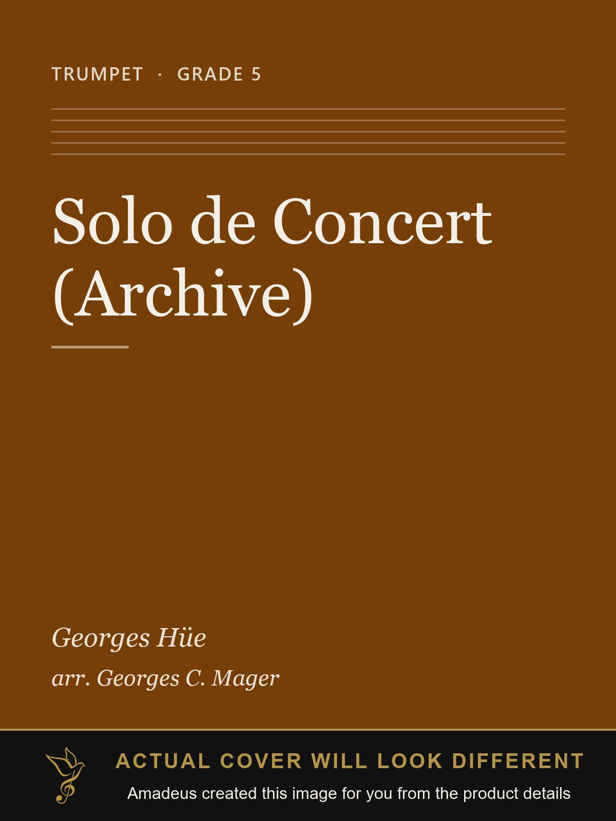 Solo de Concert (Archive) - Amadeus created this image from the product details; the actual cover will look different