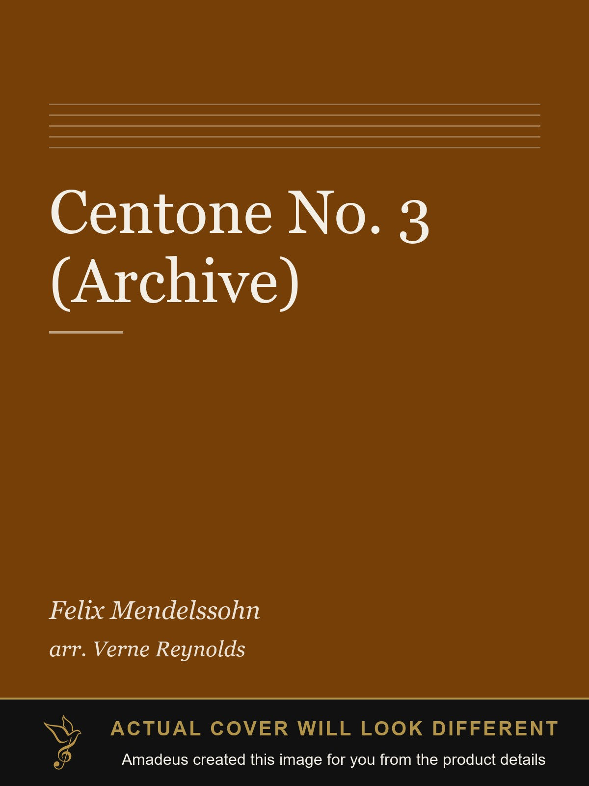 Centone No. 3 (Archive) - Amadeus created this image from the product details; the actual cover will look different