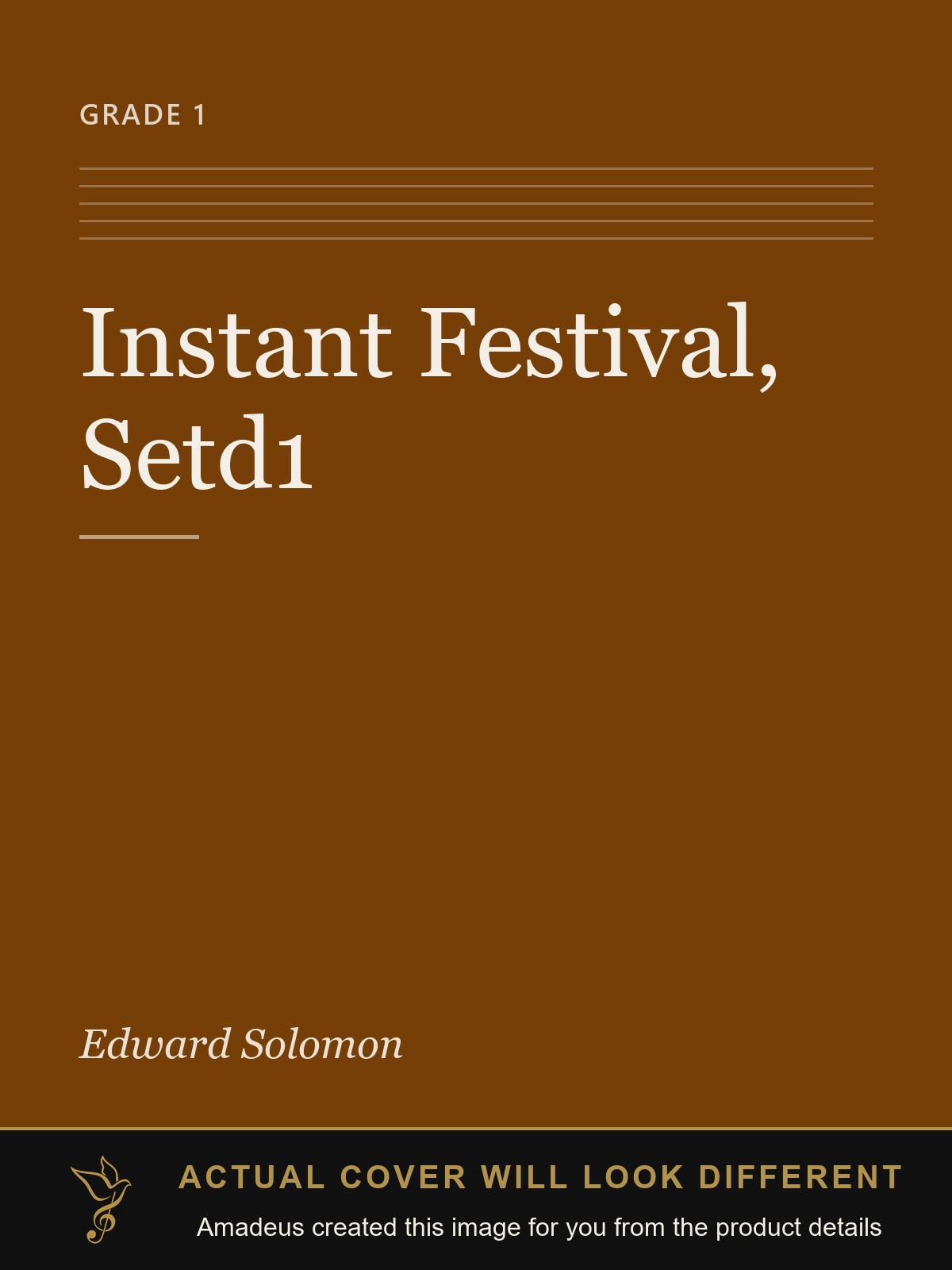 Instant Festival, Setd1 - Amadeus created this image from the product details; the actual cover will look different