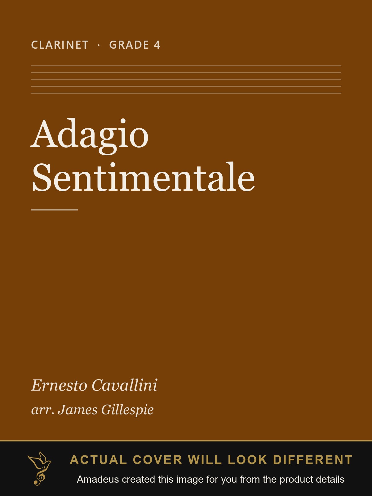Adagio Sentimentale - Amadeus created this image from the product details; the actual cover will look different