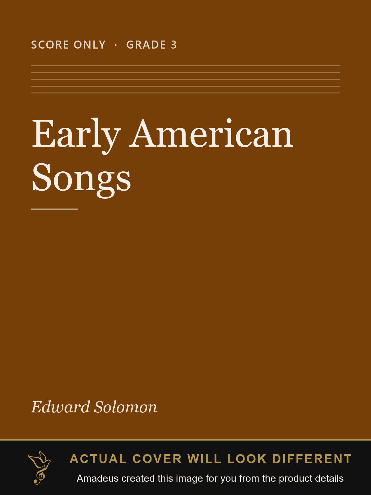 Early American Songs - Amadeus created this image from the product details; the actual cover will look different