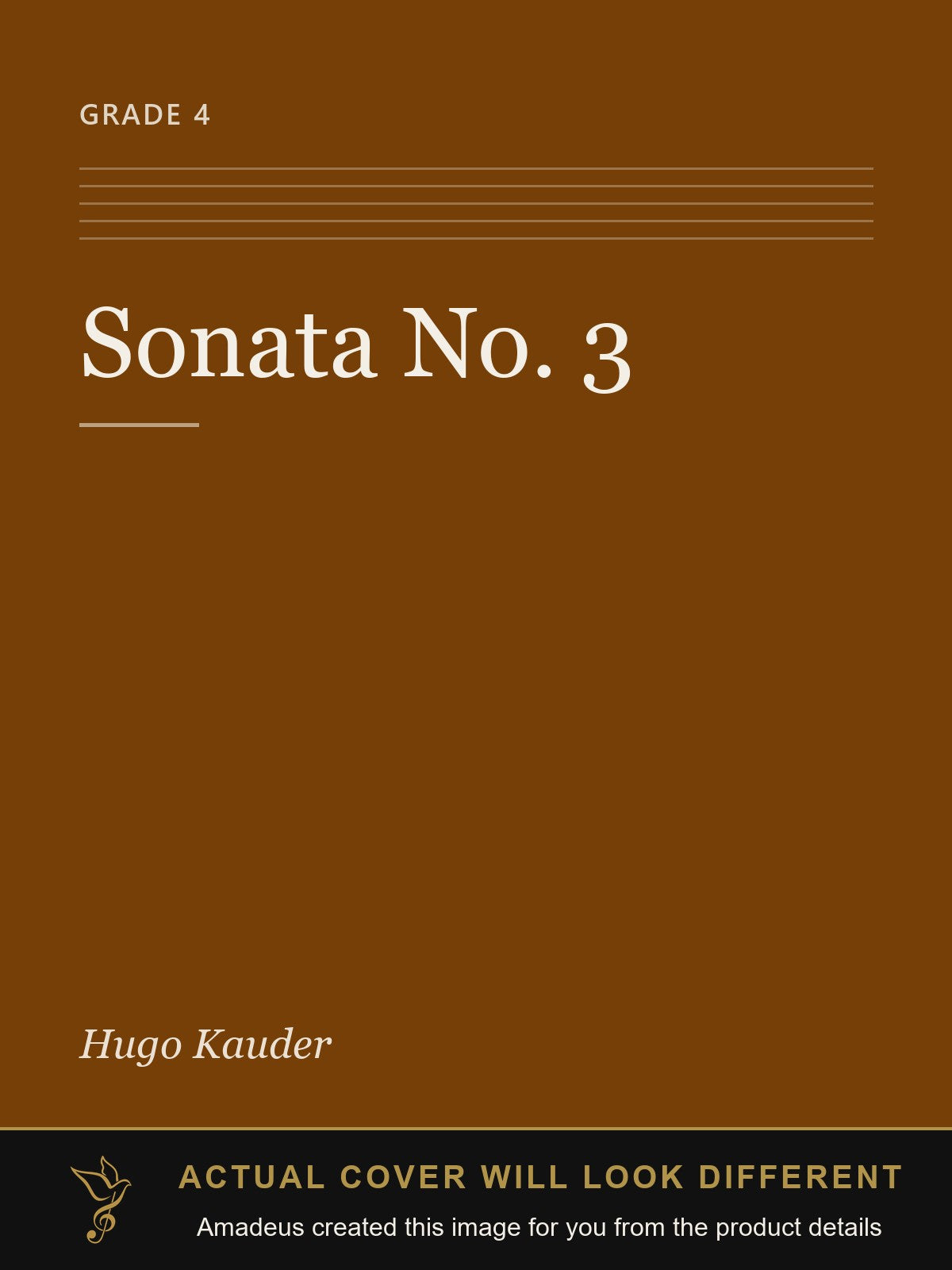 Sonata No. 3 - Amadeus created this image from the product details; the actual cover will look different