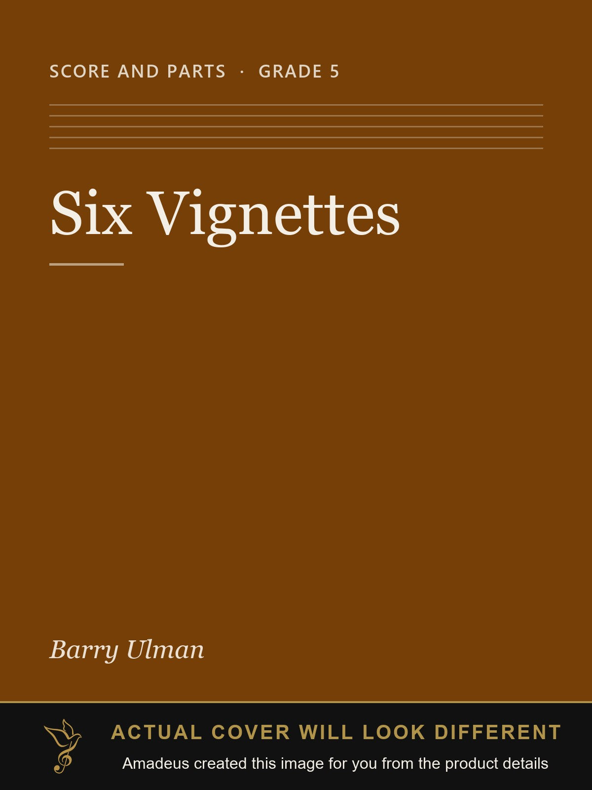 Six Vignettes - Amadeus created this image from the product details; the actual cover will look different