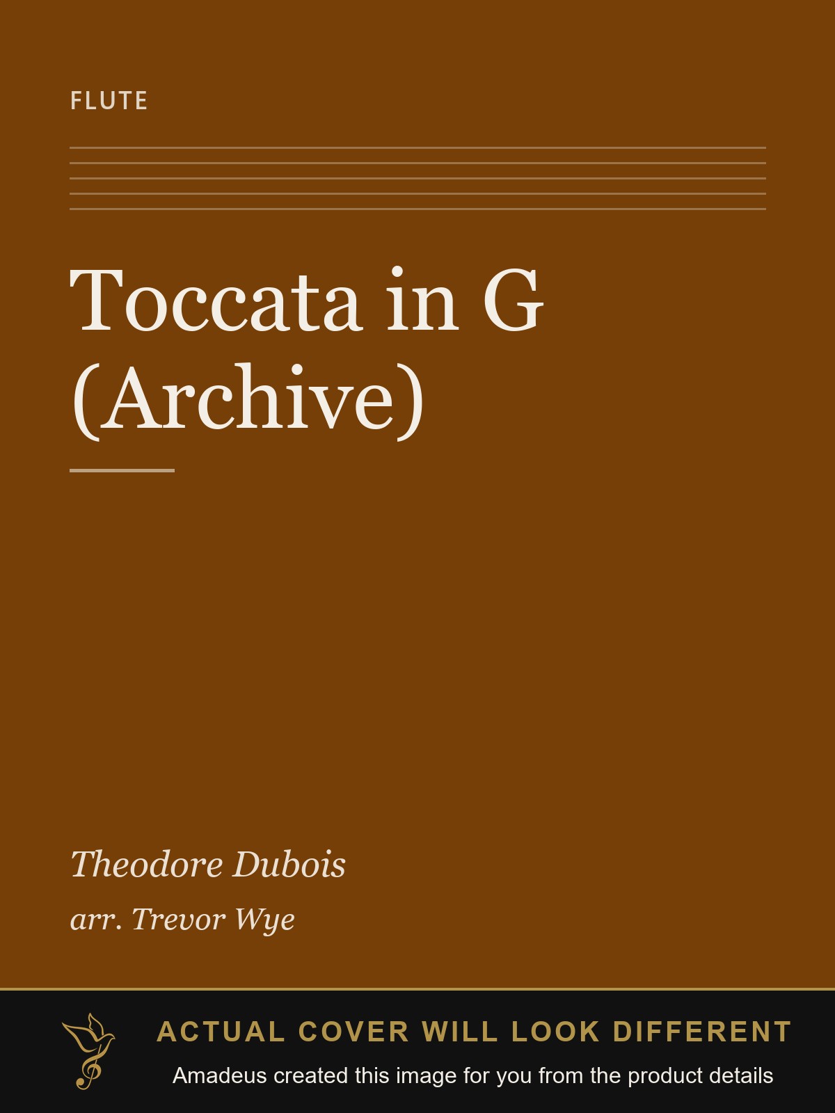 Toccata in G (Archive) - Amadeus created this image from the product details; the actual cover will look different