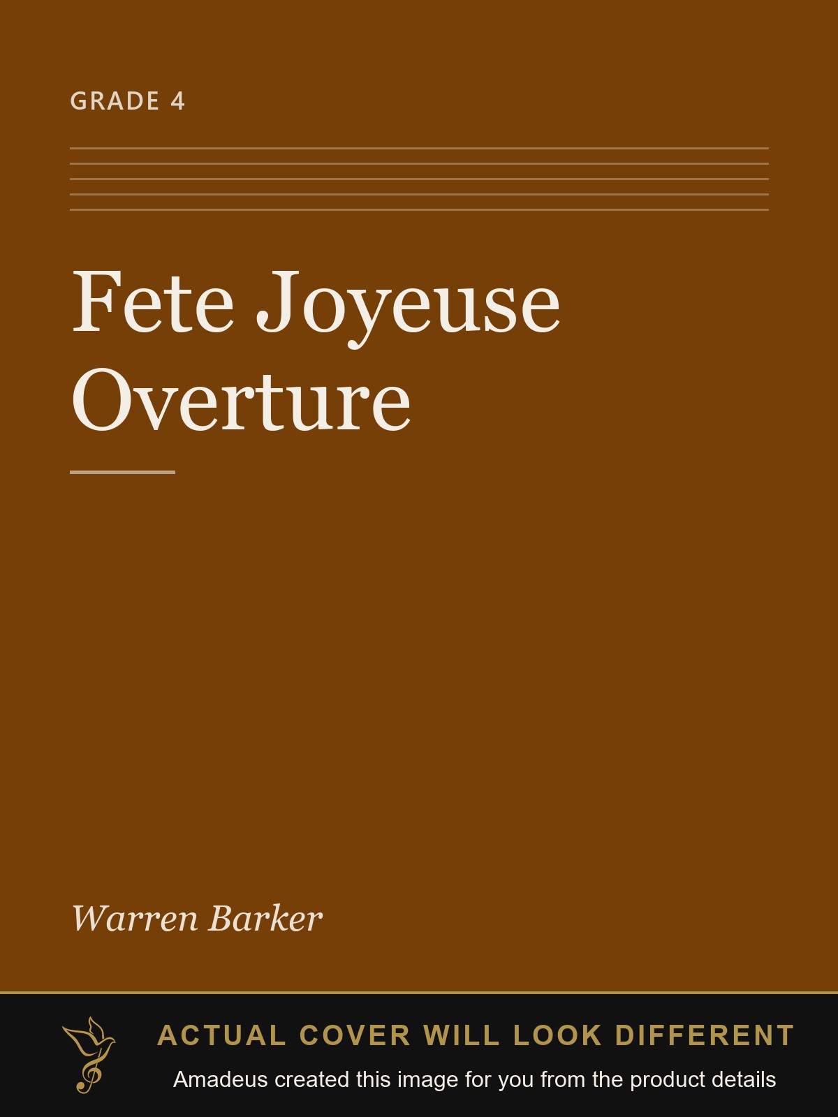 Fete Joyeuse Overture - Amadeus created this image from the product details; the actual cover will look different