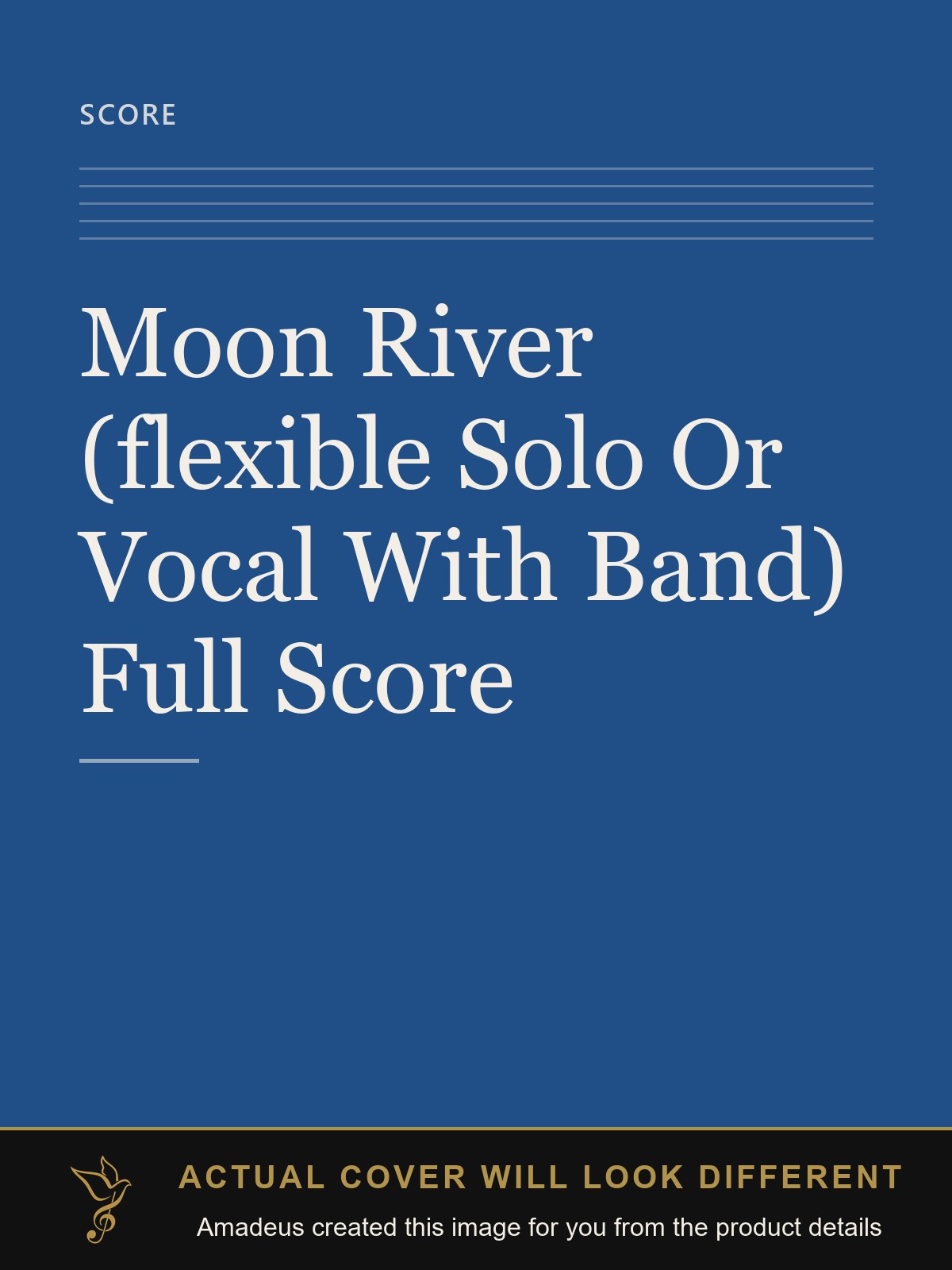 Moon River (flexible Solo Or Vocal With Band) Full Score - Amadeus created this image from the product details; the actual cover will look different