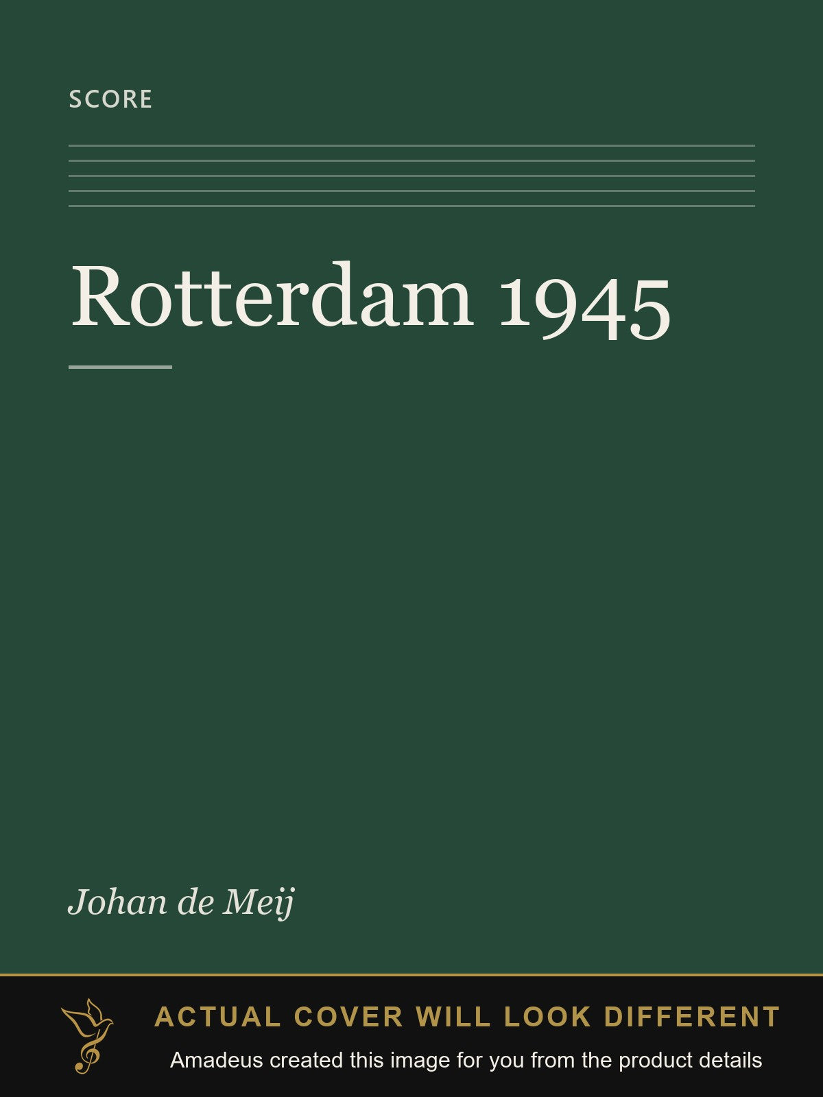 Rotterdam 1945 - Amadeus created this image from the product details; the actual cover will look different