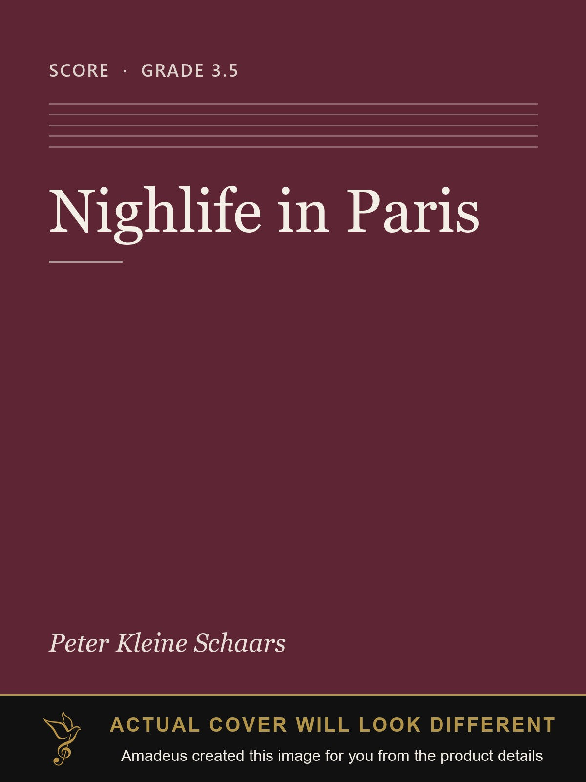 Nighlife in Paris - Amadeus created this image from the product details; the actual cover will look different