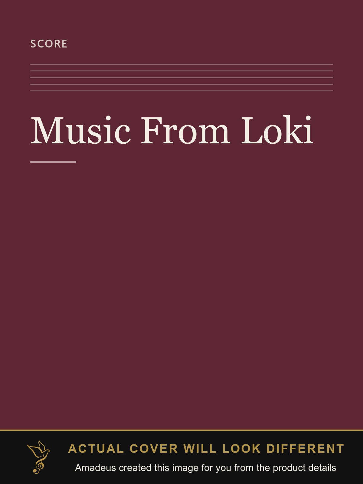 Music From Loki - Amadeus created this image from the product details; the actual cover will look different