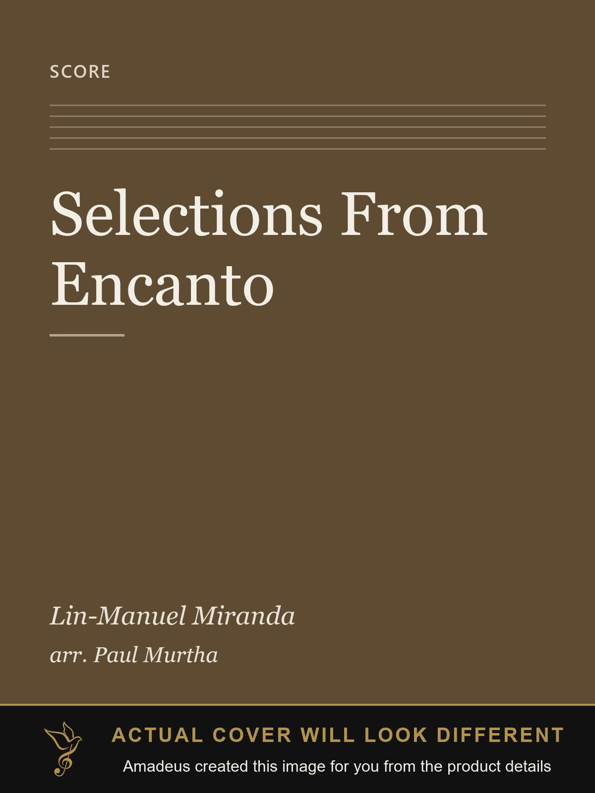 Selections From Encanto - Amadeus created this image from the product details; the actual cover will look different