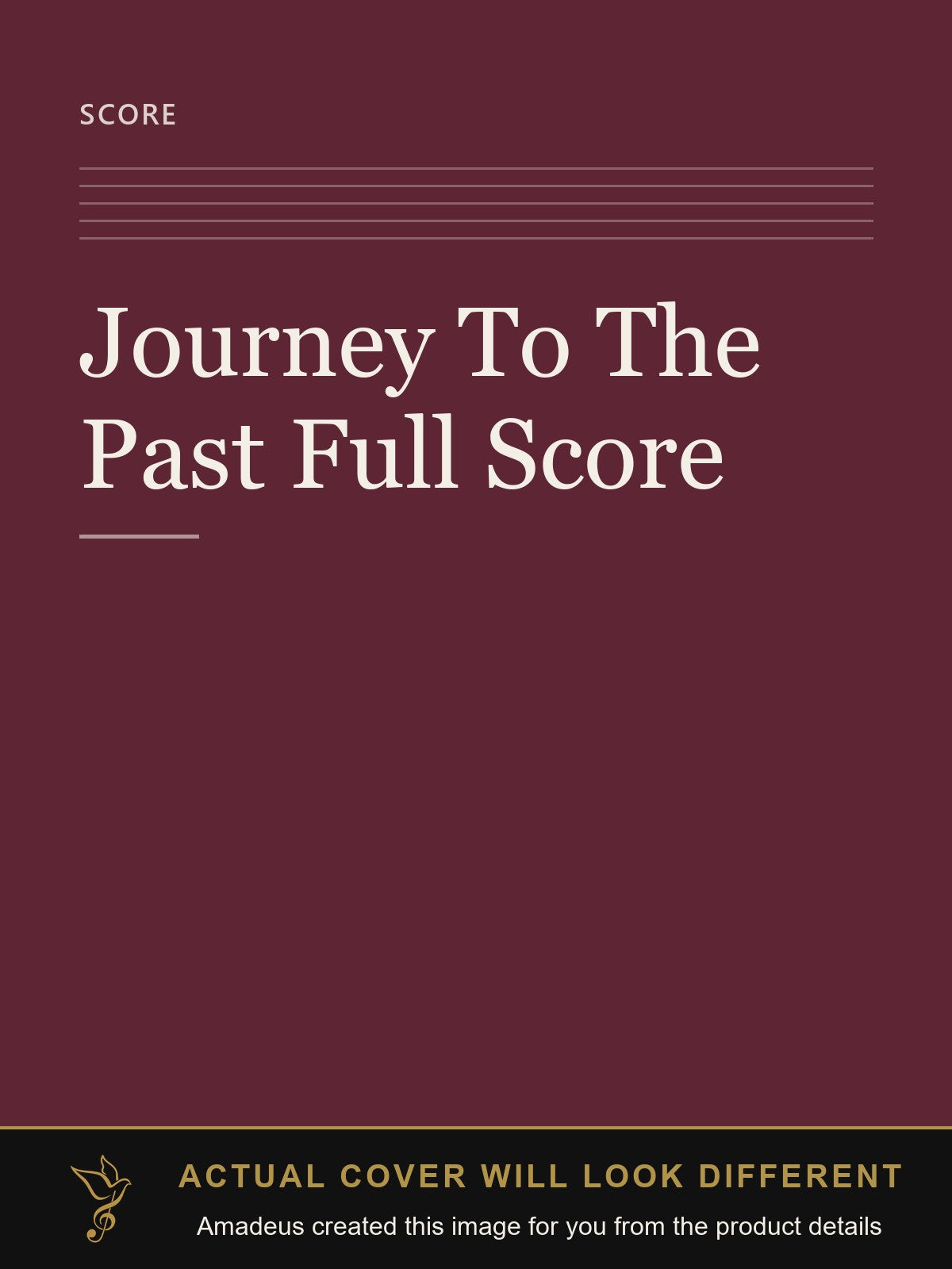 Journey To The Past Full Score - Amadeus created this image from the product details; the actual cover will look different