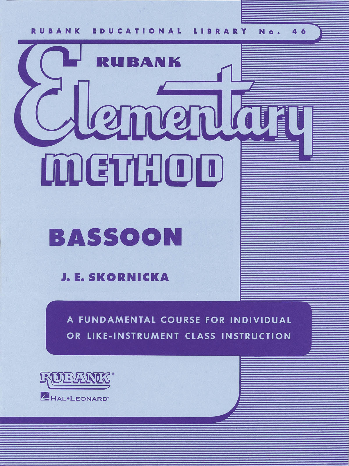 Product Cover for Rubank Elementary Method – Bassoon