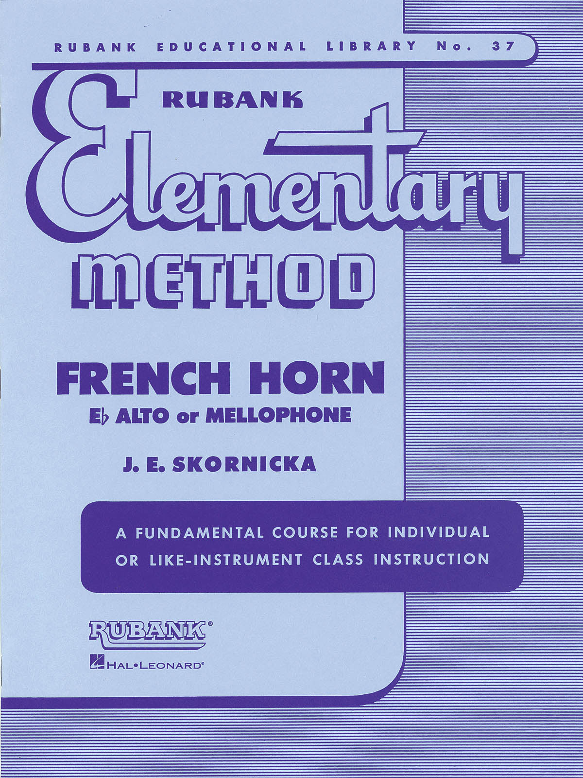 Product Cover for Rubank Elementary Method - French Horn in F or E-Flat and Mellophone