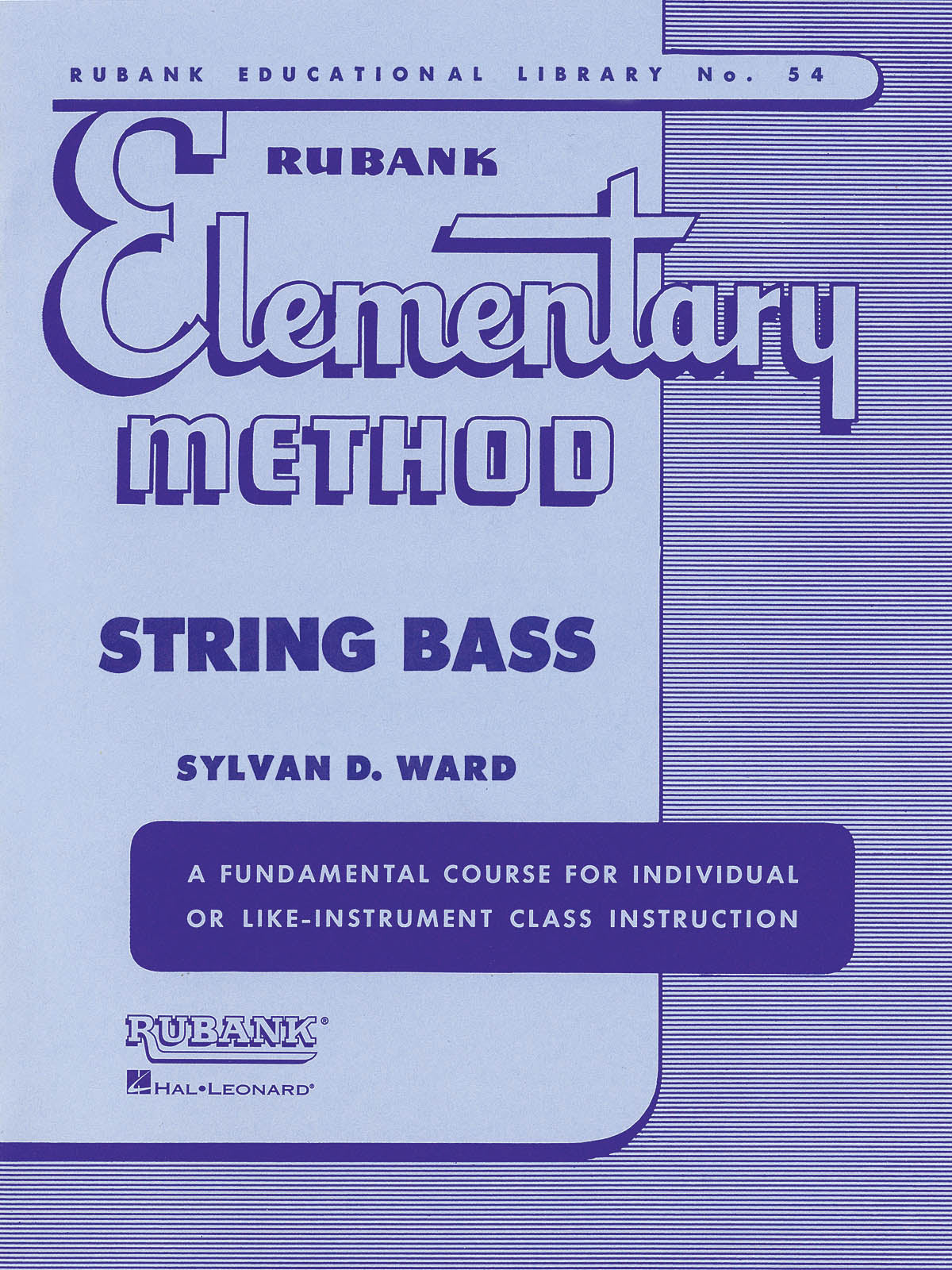 Product Cover for Rubank Elementary Method - String Bass