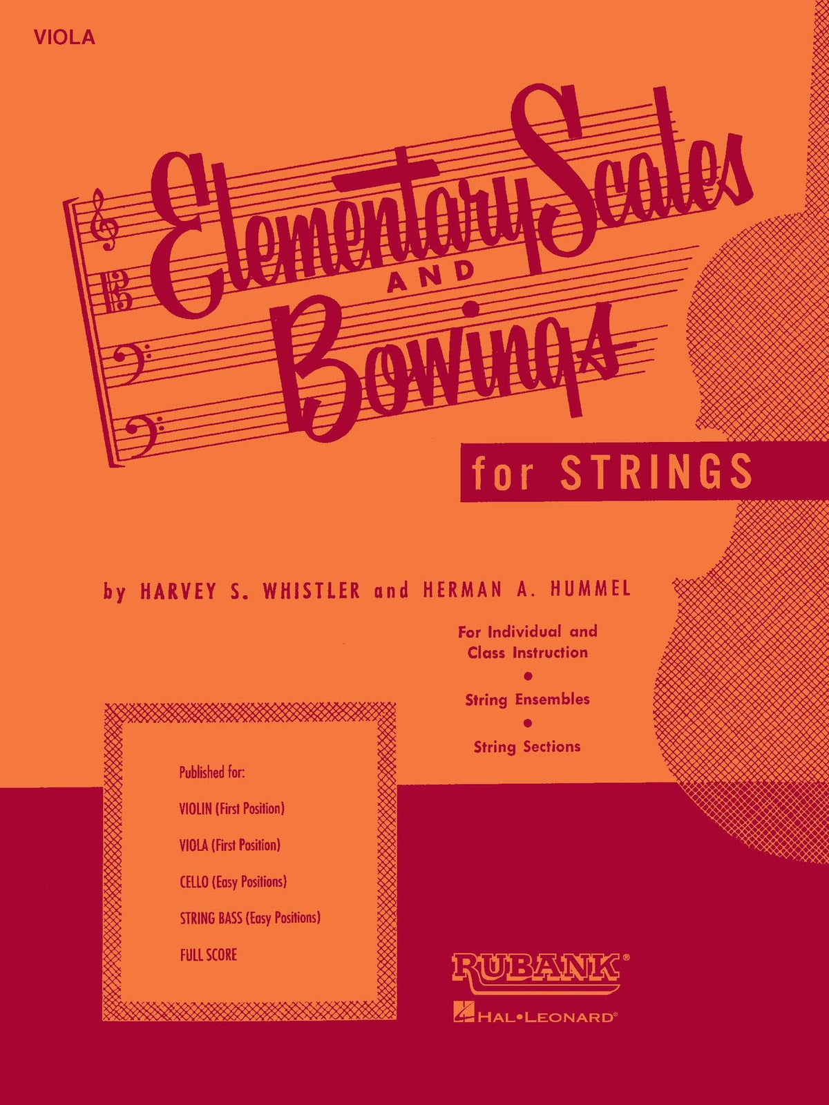 Product Cover for Elementary Scales and Bowings – Viola