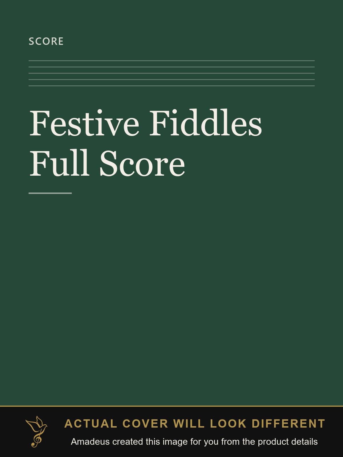 Festive Fiddles Full Score - Amadeus created this image from the product details; the actual cover will look different