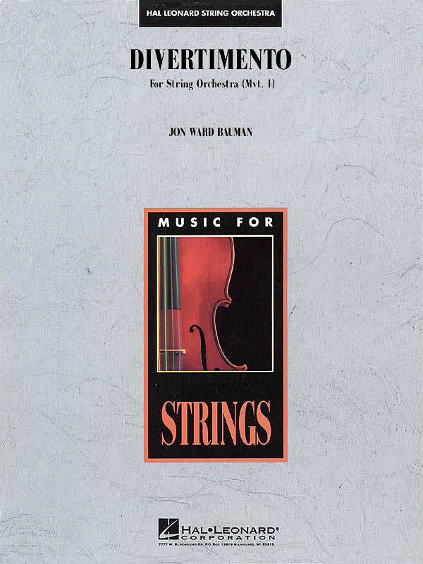 Product Cover for Divertimento for String Orchestra