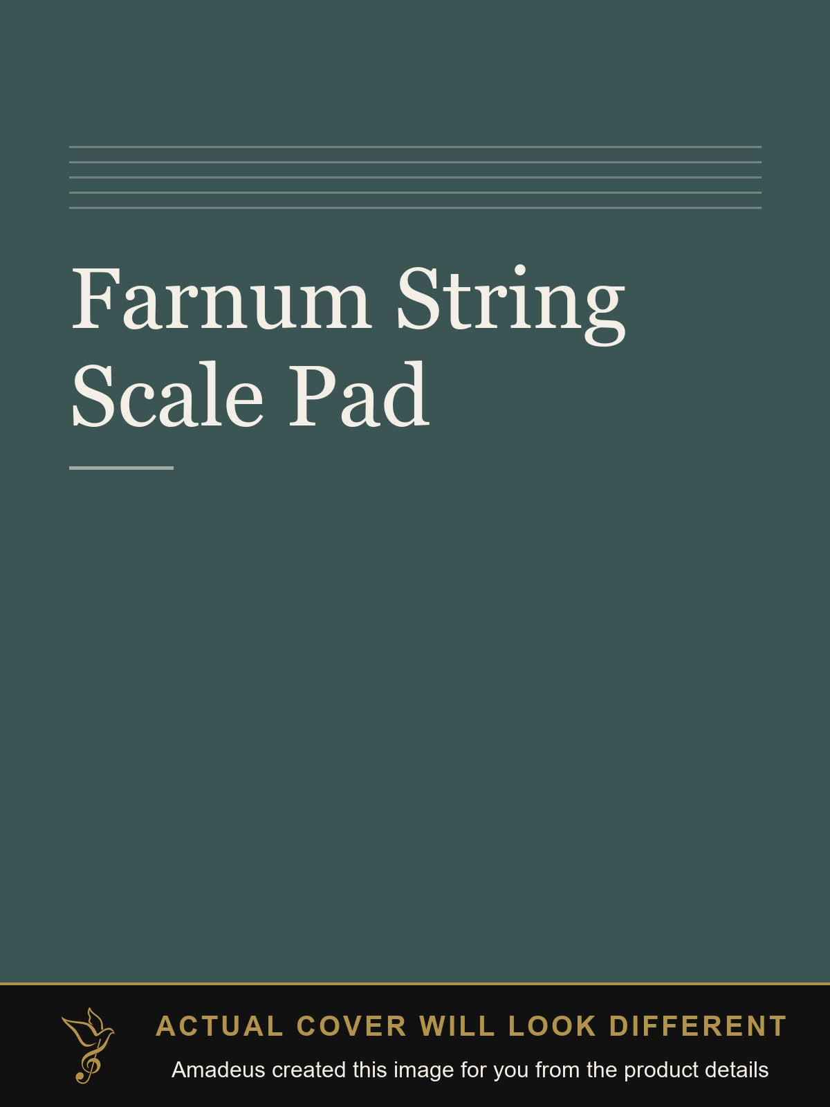 Farnum String Scale Pad - Amadeus created this image from the product details; the actual cover will look different