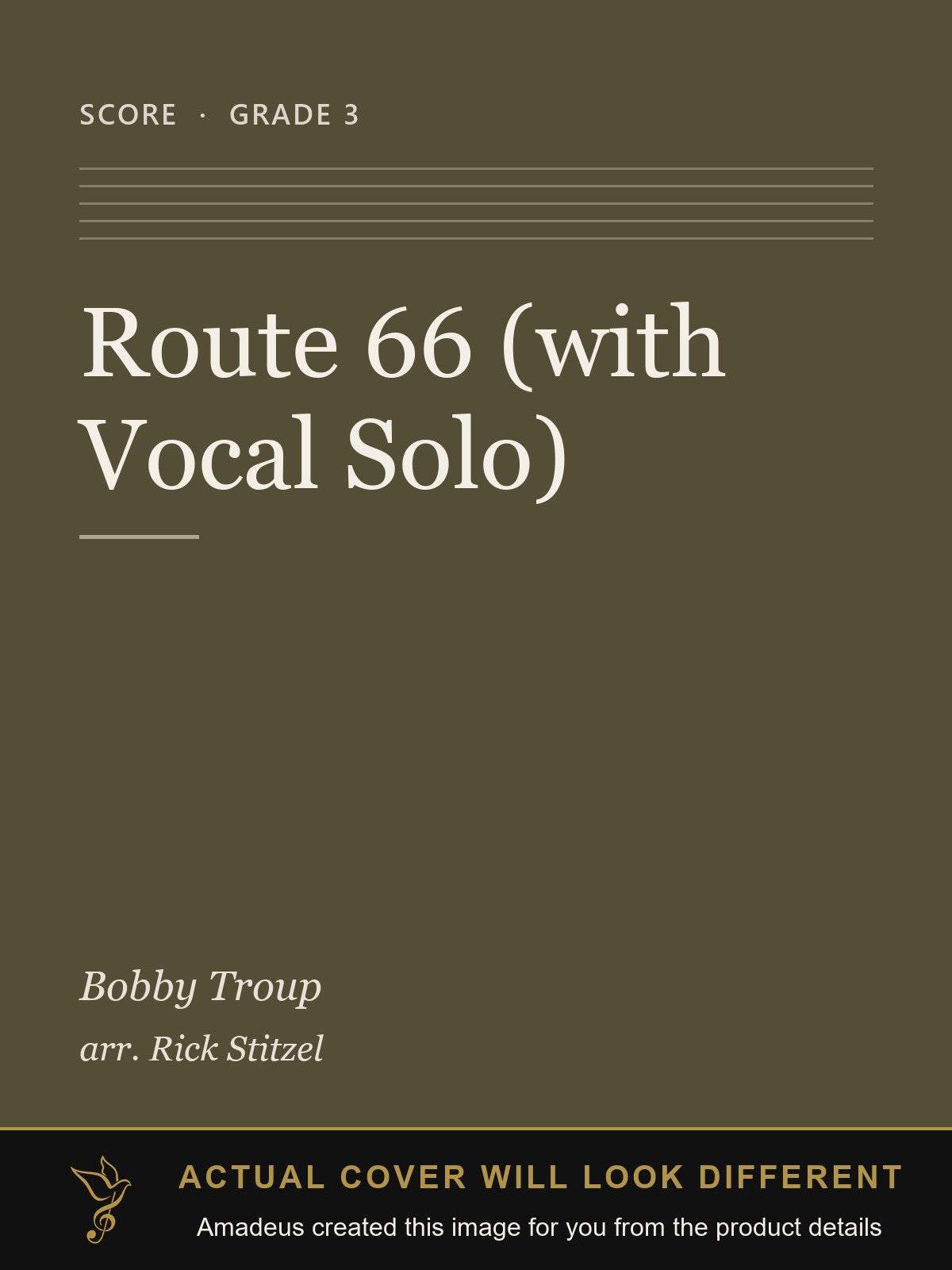 Route 66 (with Vocal Solo) - Amadeus created this image from the product details; the actual cover will look different