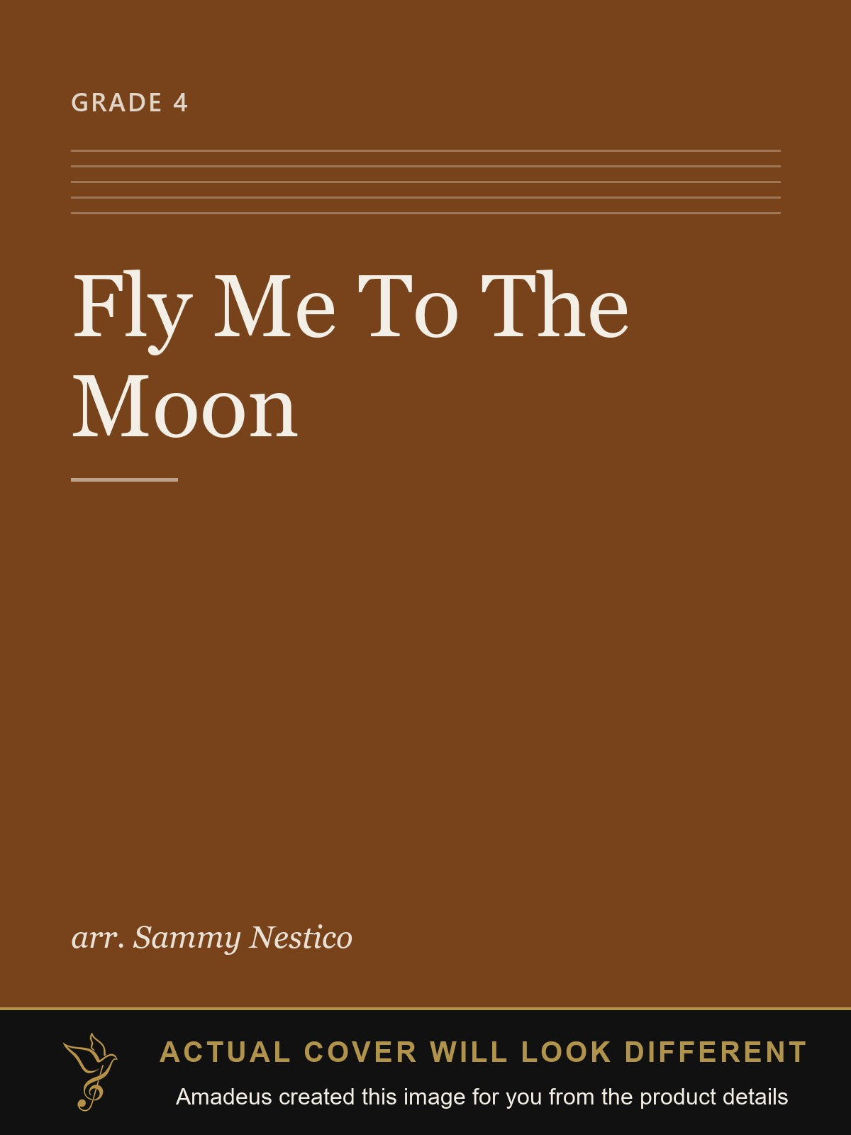 Fly Me To The Moon - Amadeus created this image from the product details; the actual cover will look different