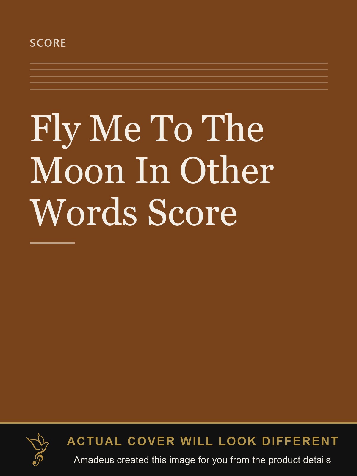 Fly Me To The Moon In Other Words Score - Amadeus created this image from the product details; the actual cover will look different