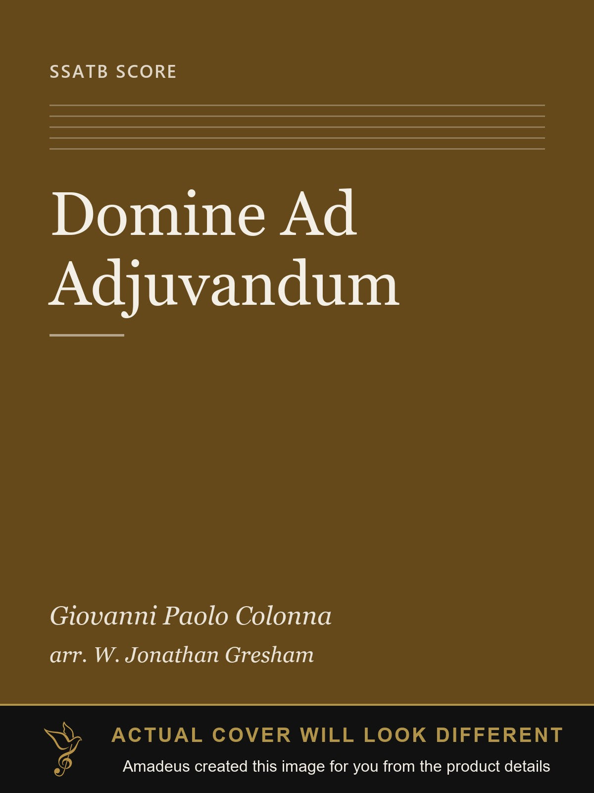 Domine Ad Adjuvandum - Amadeus created this image from the product details; the actual cover will look different