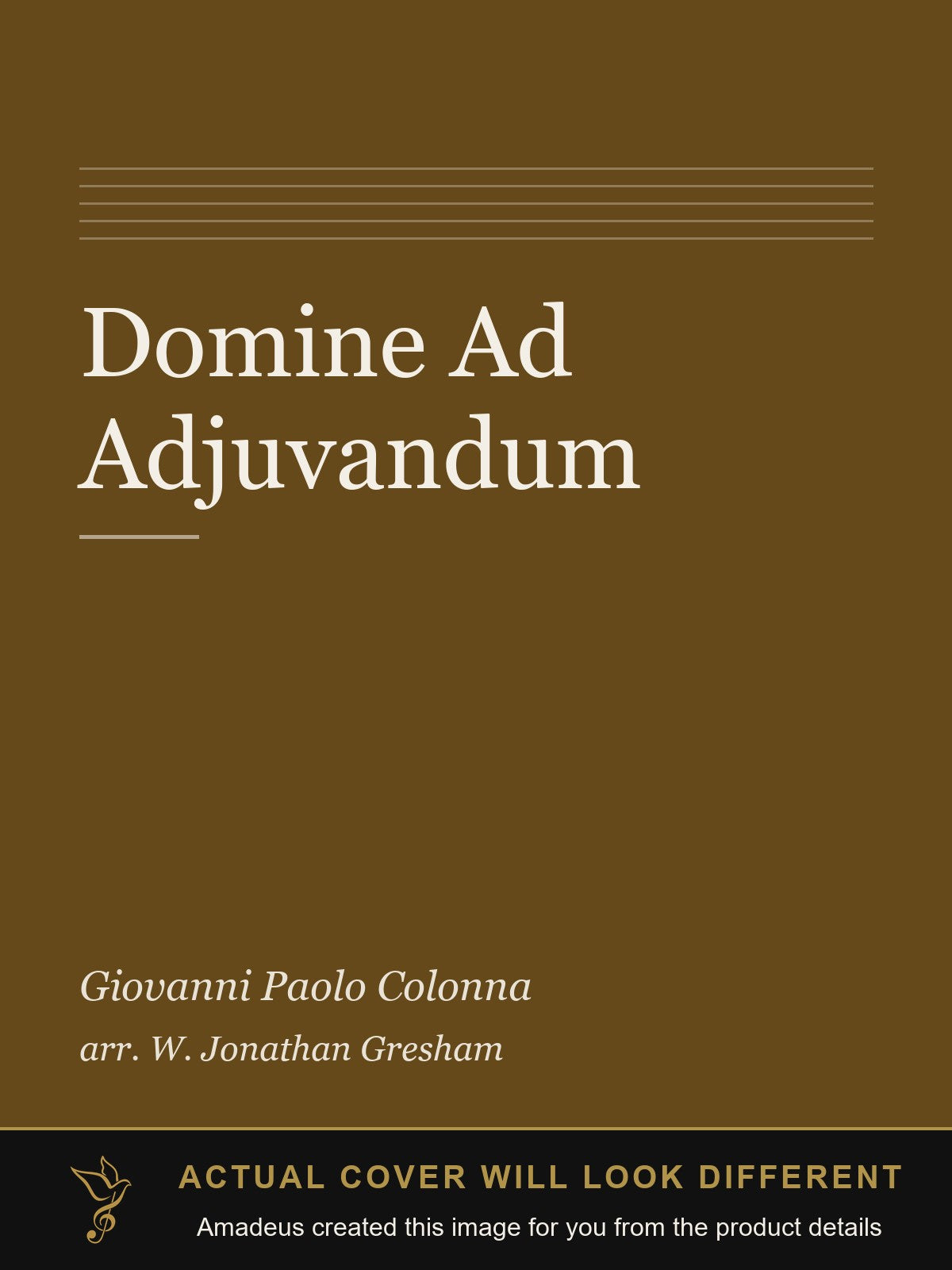 Domine Ad Adjuvandum - Amadeus created this image from the product details; the actual cover will look different